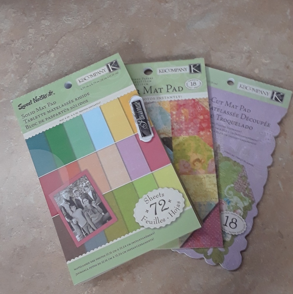 Colorful Mat Pads for Scrapbooking